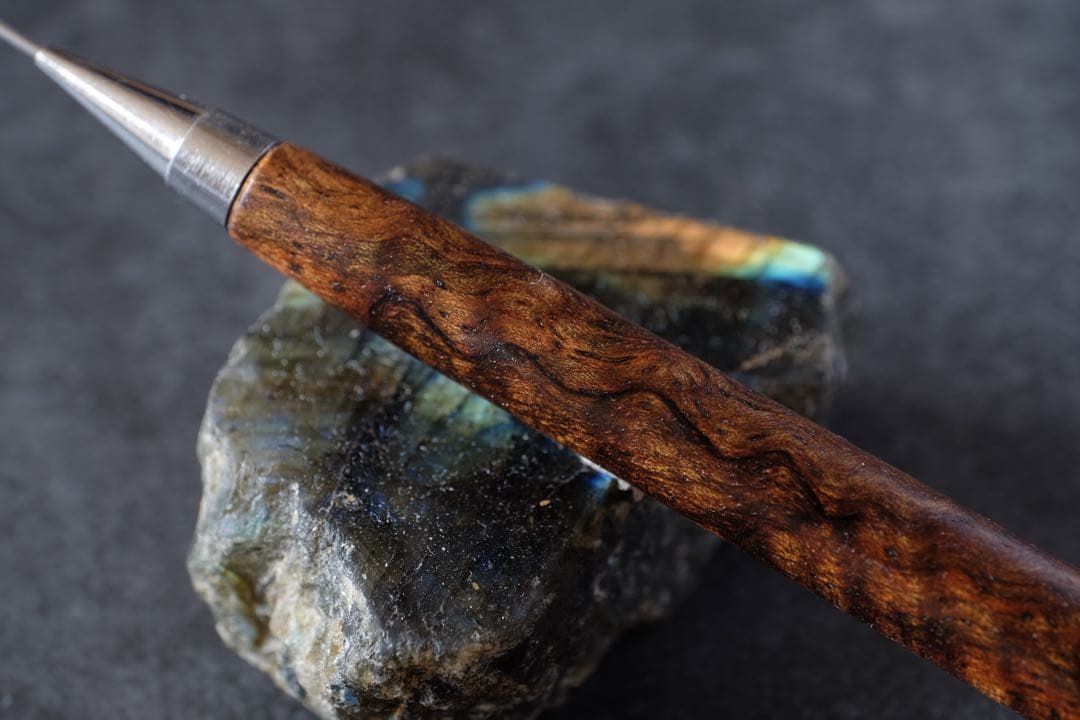 PG5木軸カスタム0226　高村杢工房 製図用シャープペンシル　バチックマンゴー