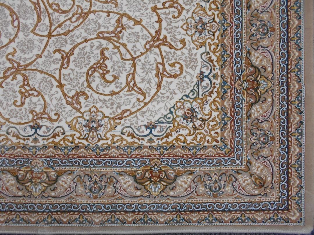 立体柄、144万ノット！本場イラン産 絨毯！150×225cm-202541