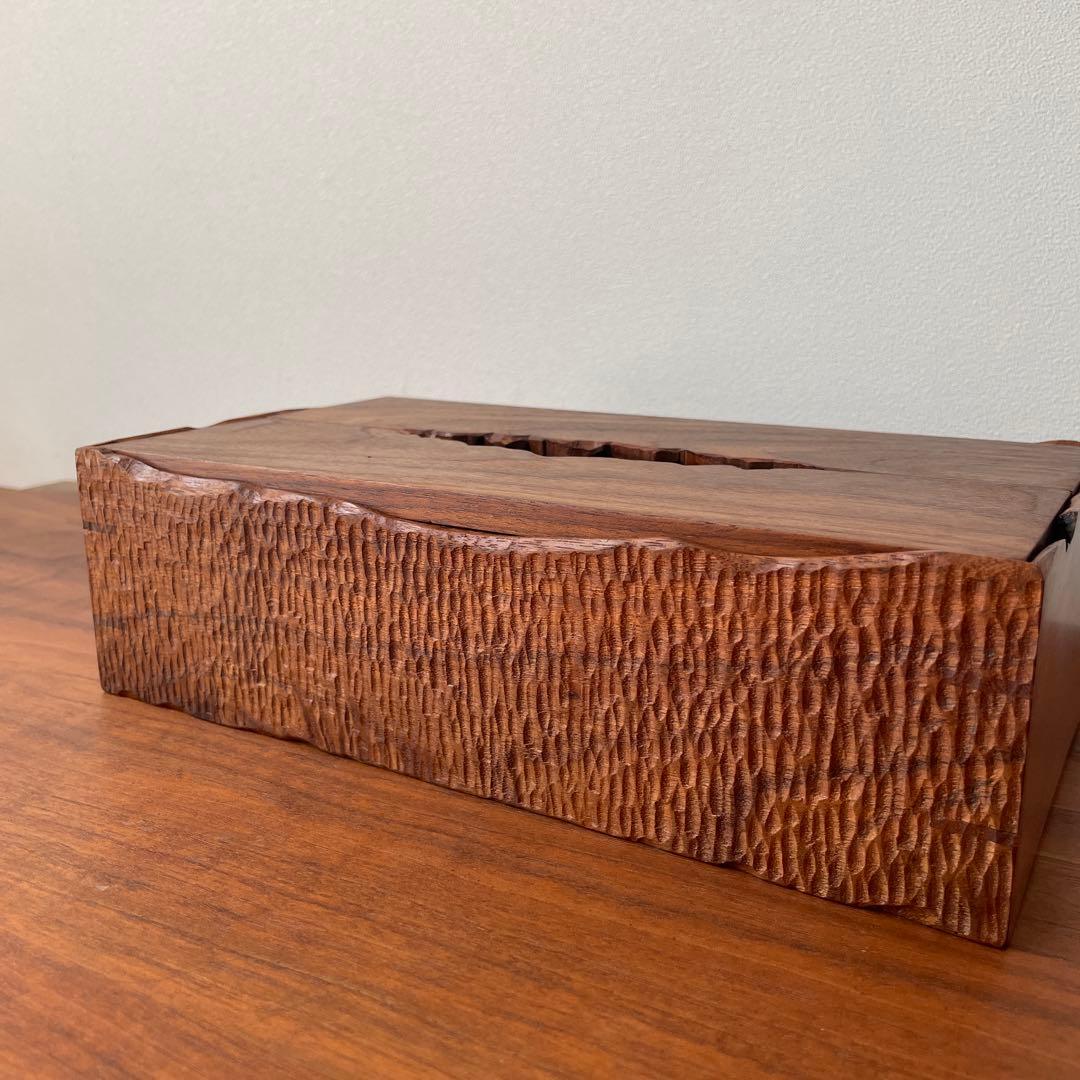 ウォールナット　ティッシュボックス