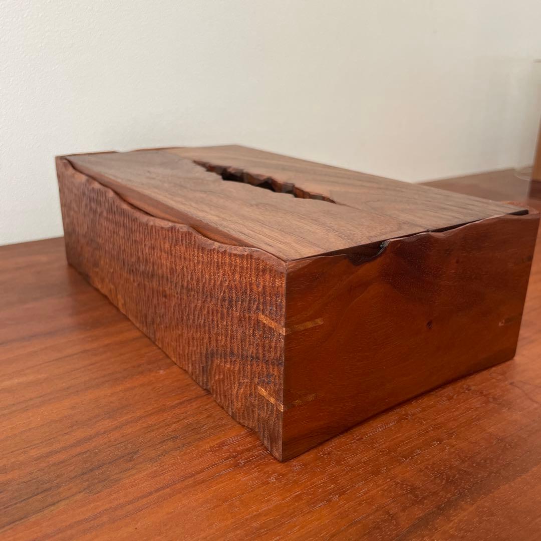 ウォールナット　ティッシュボックス