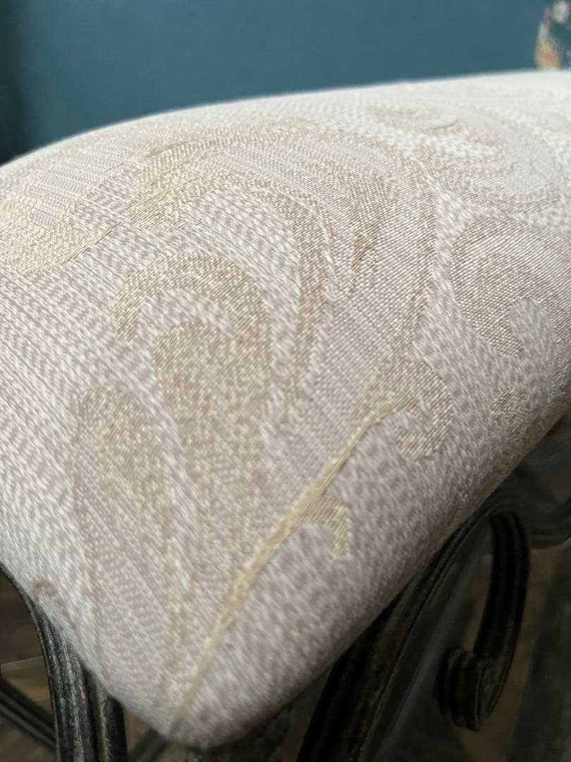 ロング スツール ベンチ 椅子 アイアン 猫脚 インテリア アンティーク