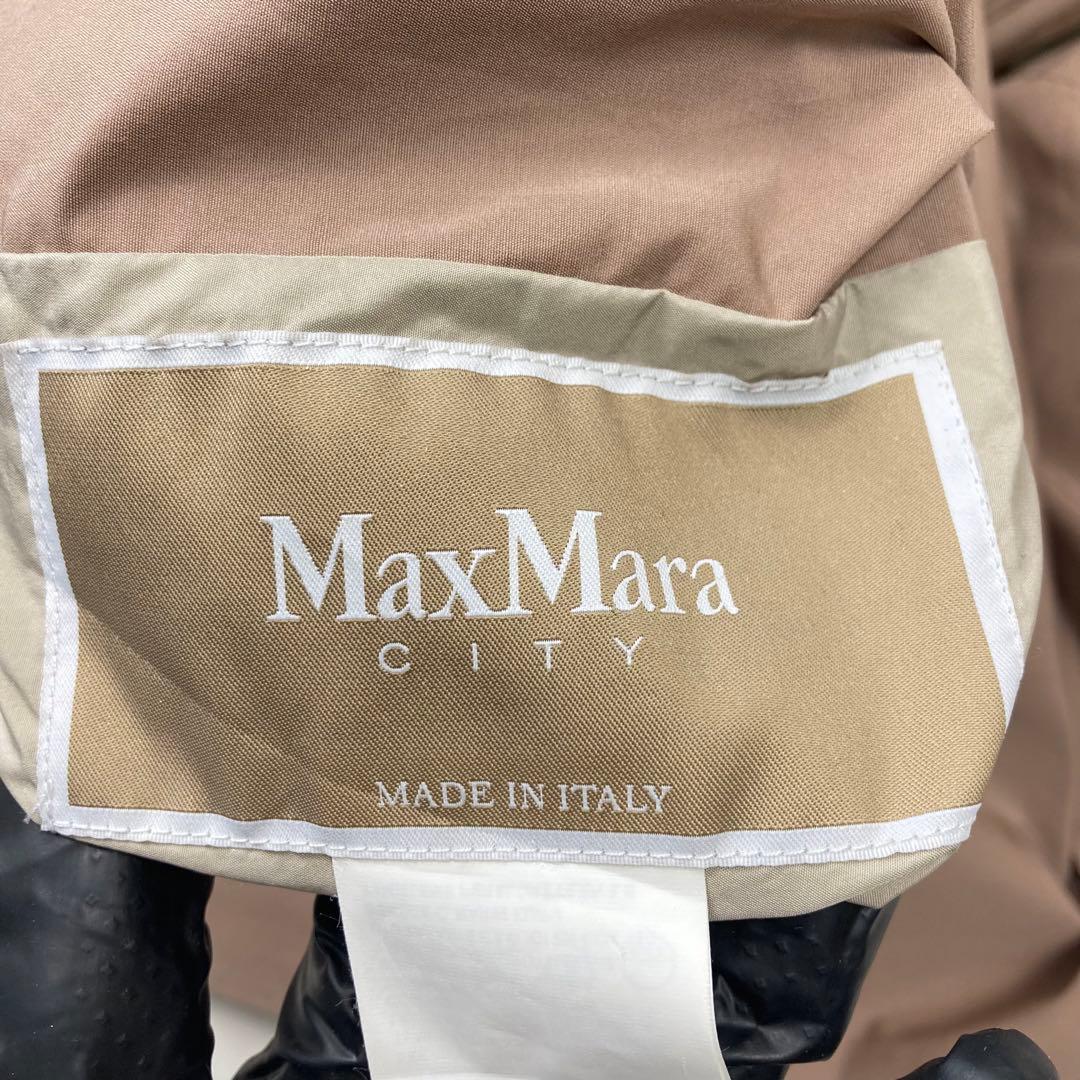 マックスマーラ CITY リバーシブル ベルテッドコート 女優襟 ロゴボタン