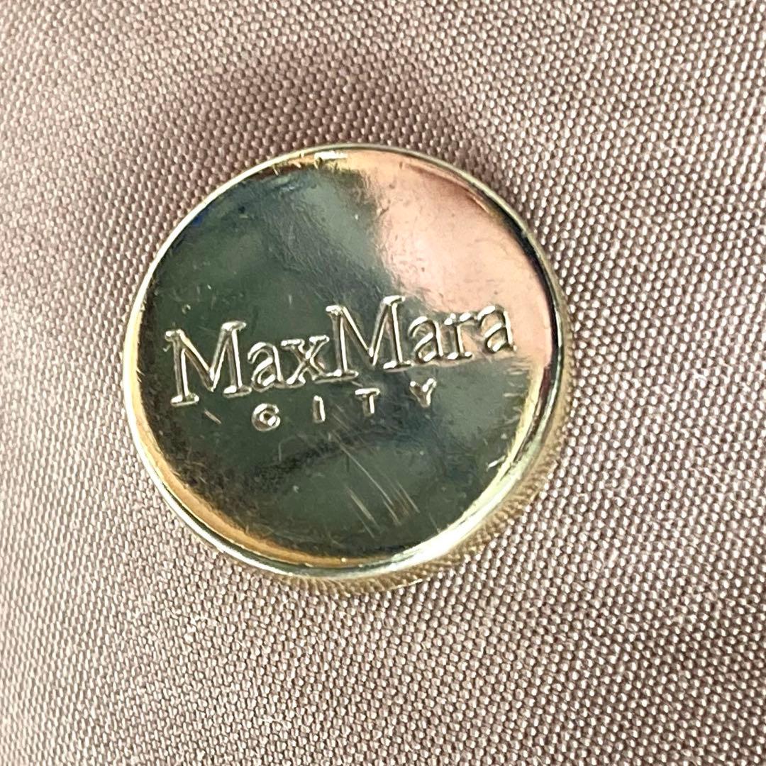 マックスマーラ CITY リバーシブル ベルテッドコート 女優襟 ロゴボタン