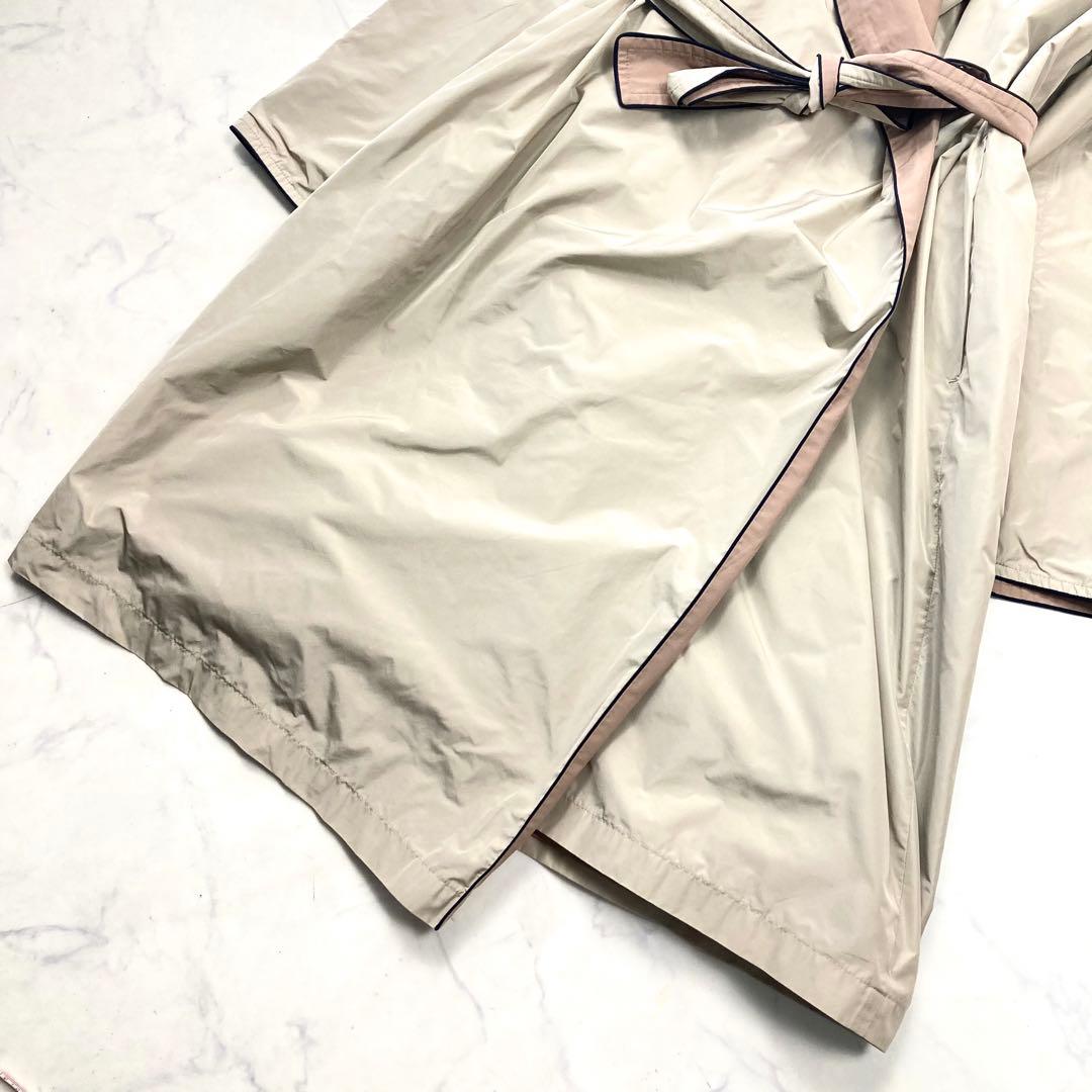 マックスマーラ CITY リバーシブル ベルテッドコート 女優襟 ロゴボタン