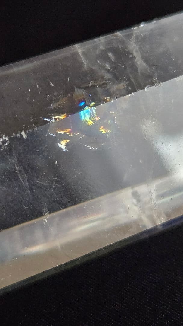 透明クリスタルポイント(レインボー入)