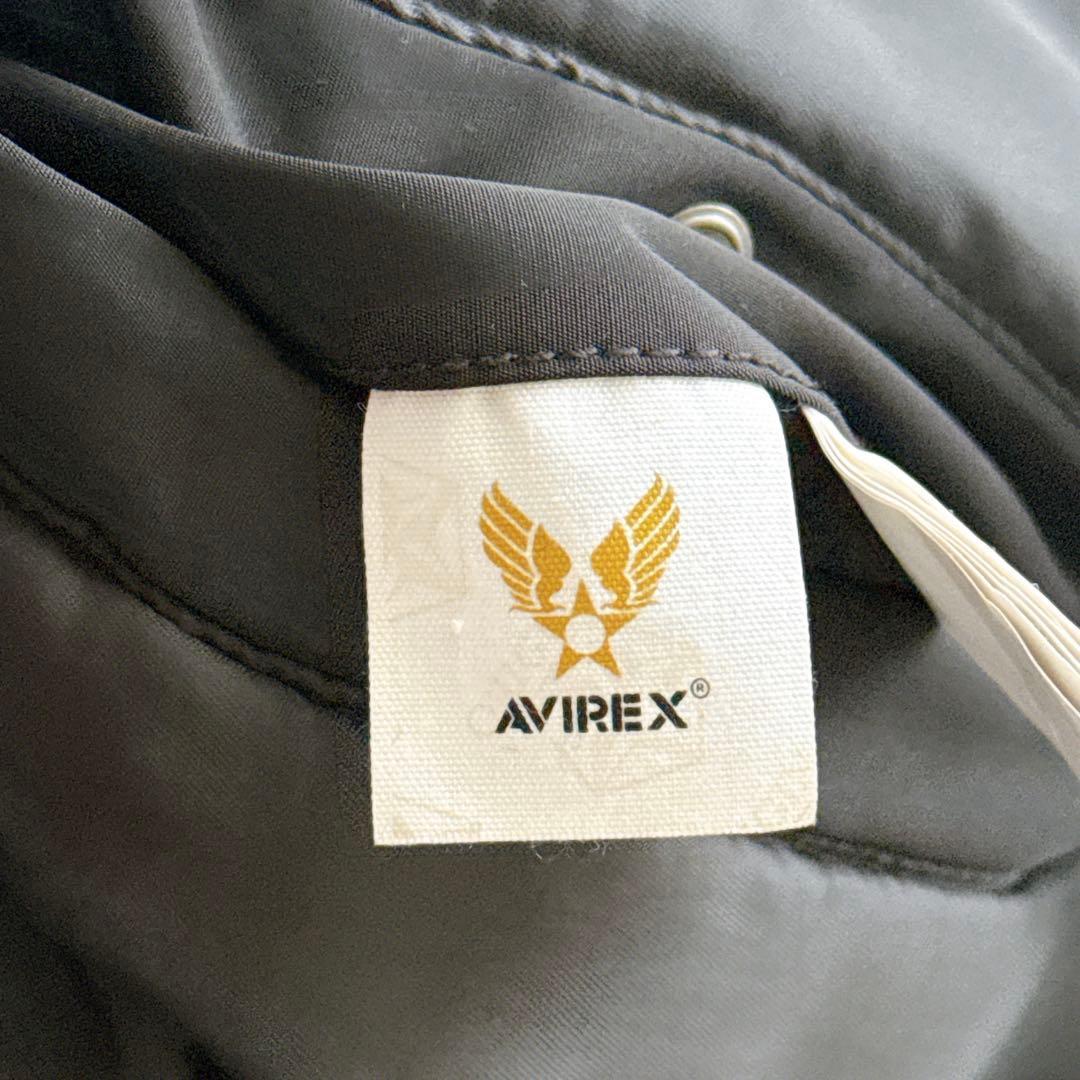 Lサイズ✨AVIREX MA-1 中綿ブルゾン スタンドカラー ジャケット 黒