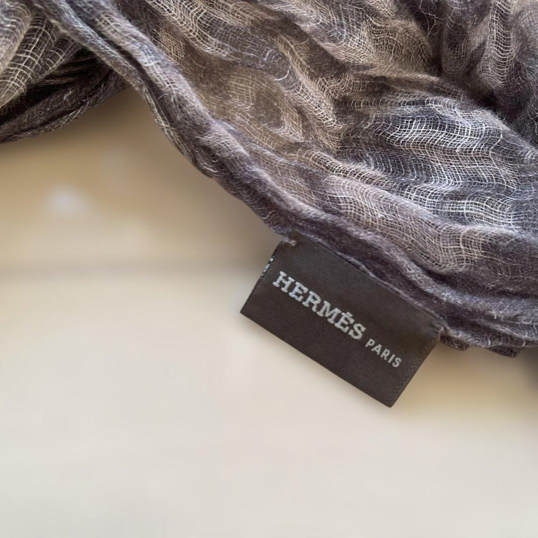 エルメス ストール　茶