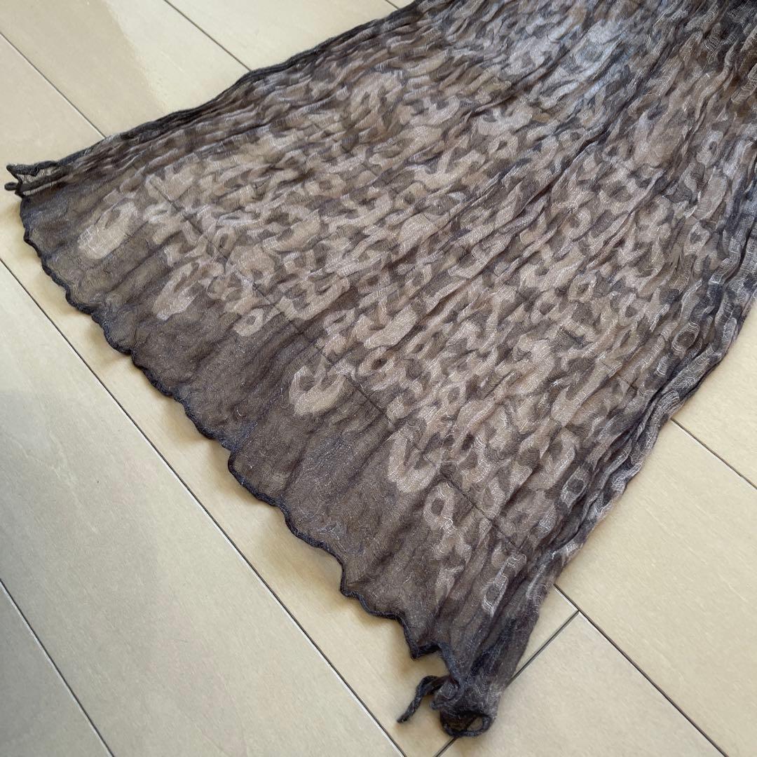 エルメス ストール　茶