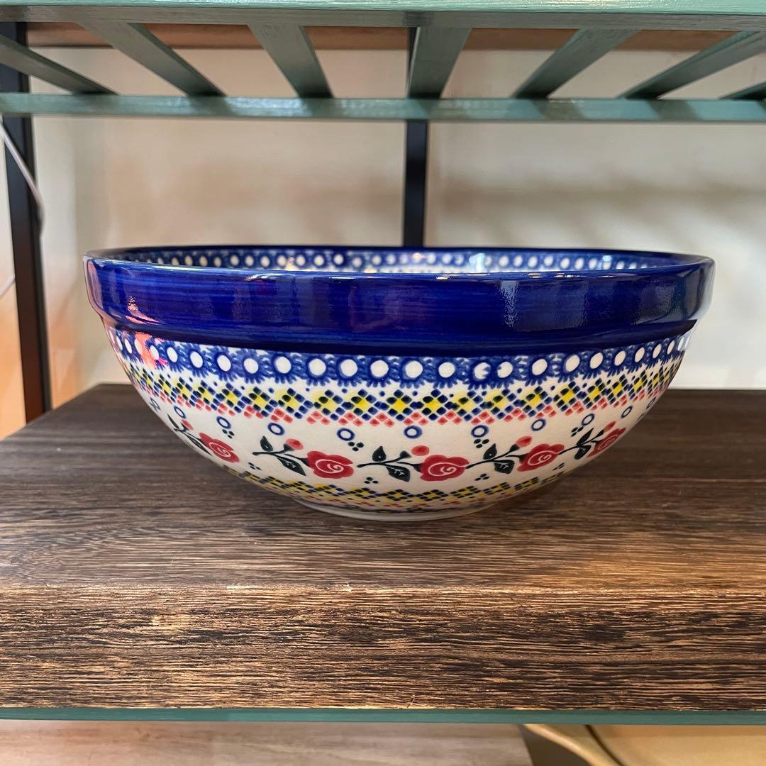 ポーリッシュポタリー＊ボウルφ23cm(V076-U504)