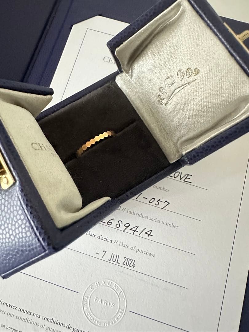 ショーメ　ビーマイラブ　リング　ゴールド