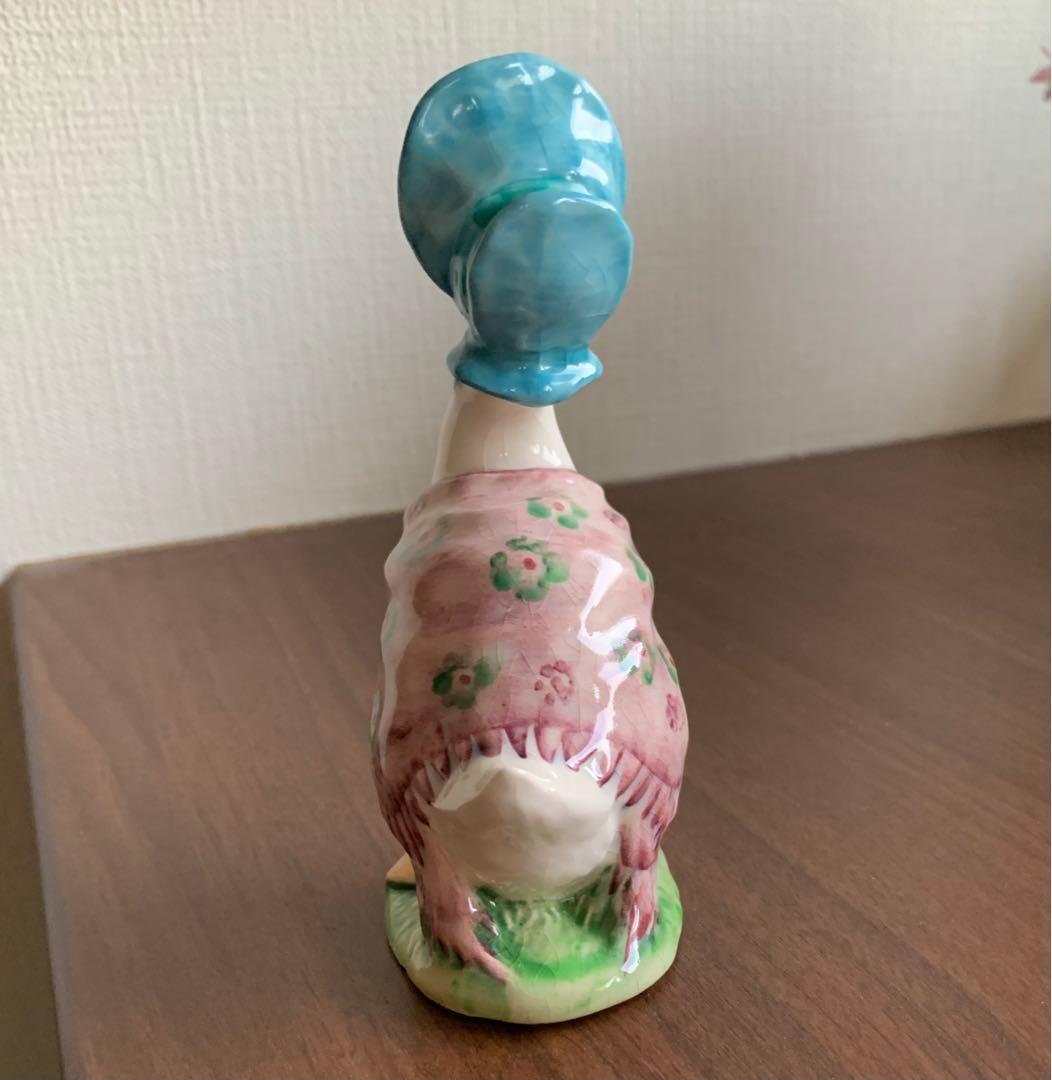 ピーターラビット ジマイマときつねの紳士 フィギュリン BP-2ゴールドオーバル