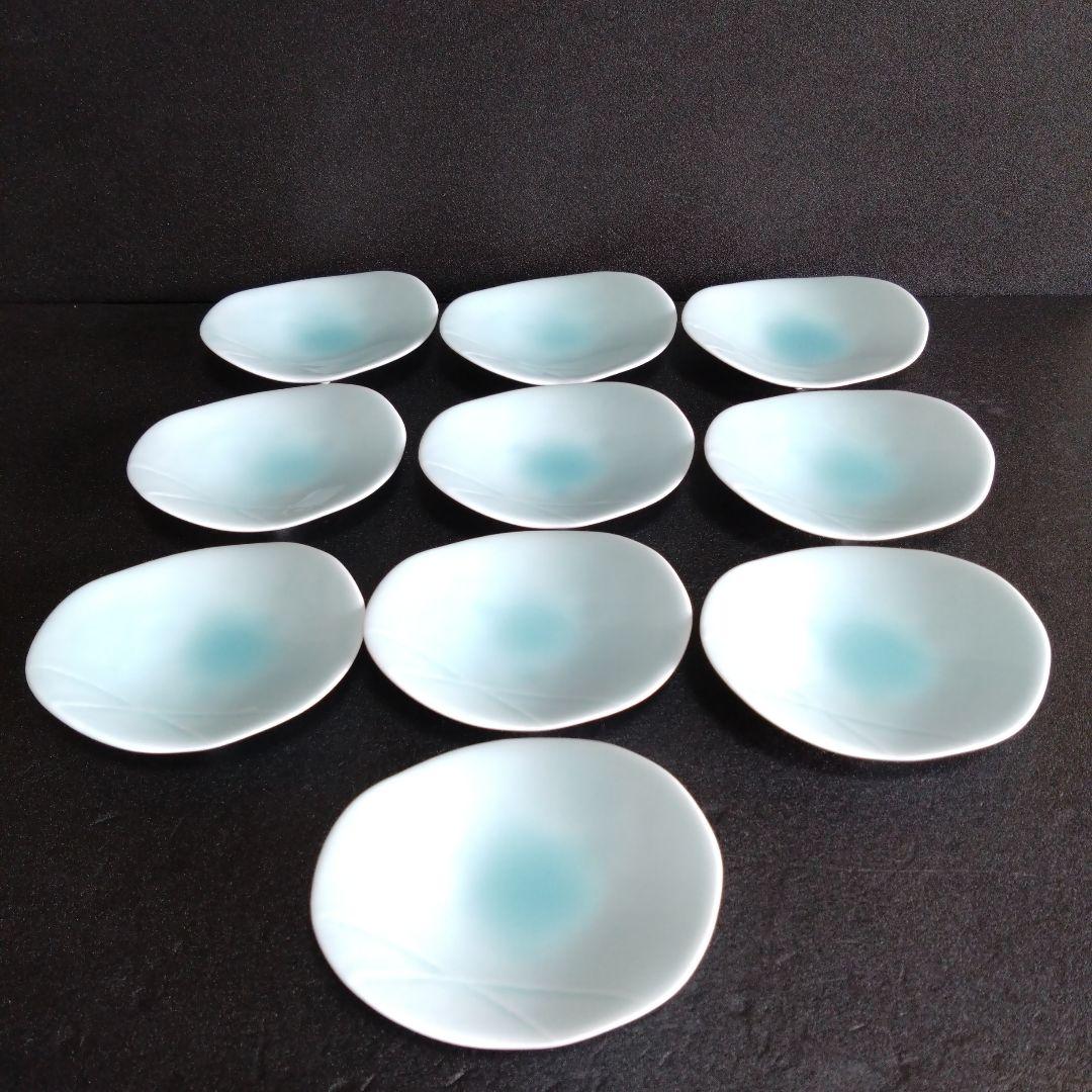 未使用 有田焼 藤巻窯 三足銘々皿10枚 テーブルコーディネート 新生活 料亭