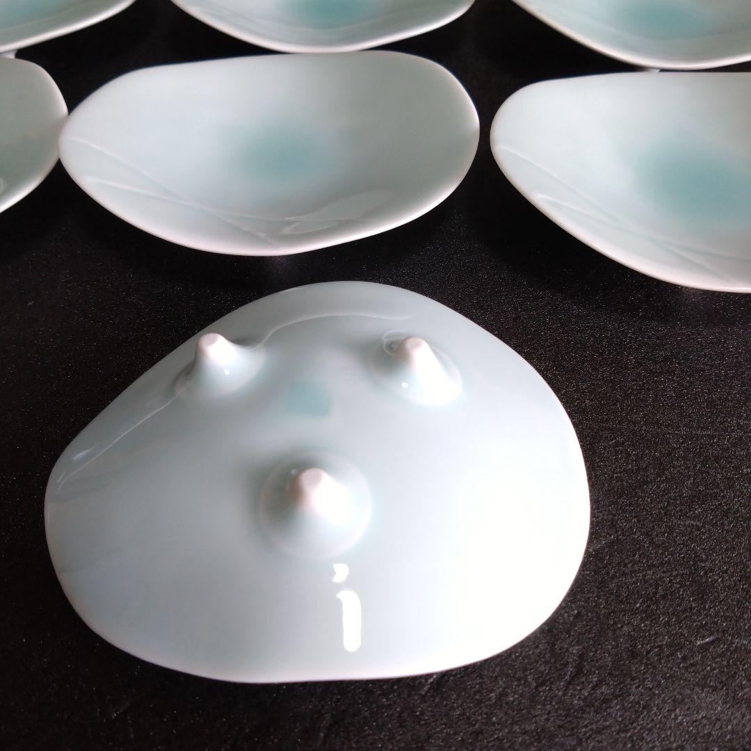 未使用 有田焼 藤巻窯 三足銘々皿10枚 テーブルコーディネート 新生活 料亭