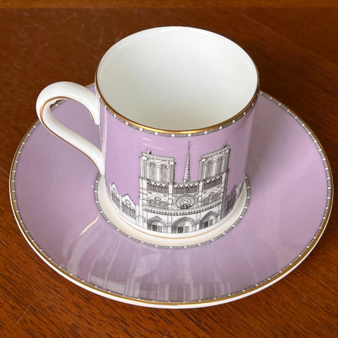 【希少品】ウェッジウッド★グランドツアーコレクション★ノートルダム寺院　トリオ