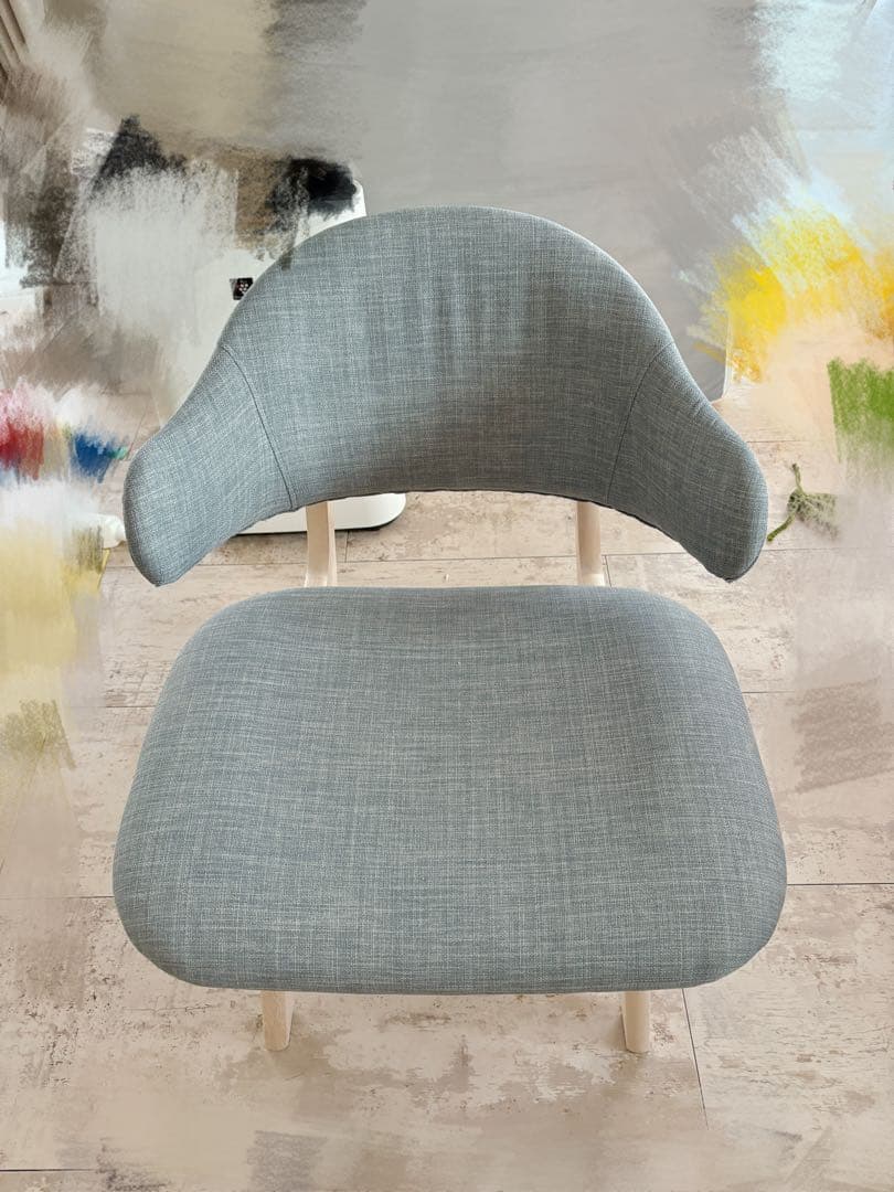 【値下げた送料込】ニトリ　リビングダイニングチェア　ローチェア　リラックスワイド