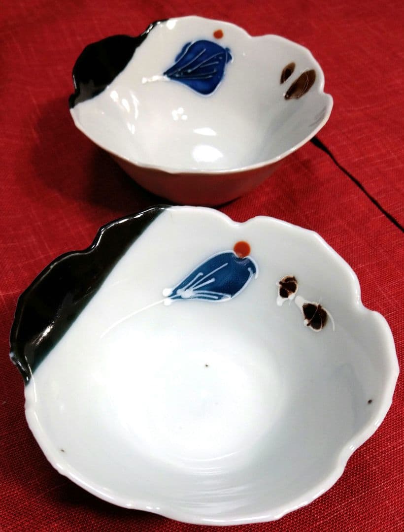 ♥豪華に演出４種類・２ステージウェーブ【ディスプレイホワイトデザイン長皿盛】３組