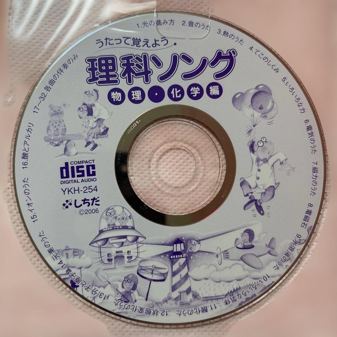 しちだ式　社会科ソング 理科ソング 5冊セットCD付き　バラ売り不可