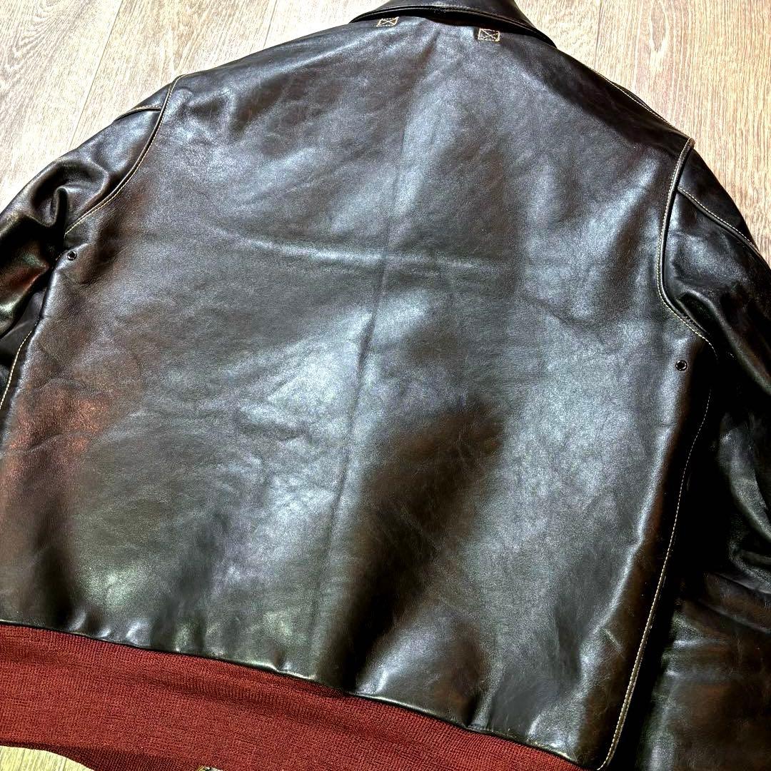 よんす❤️極美品❤️即購入OK❤️バズリクソンズ A-2 36 ❤️赤リブ❤️