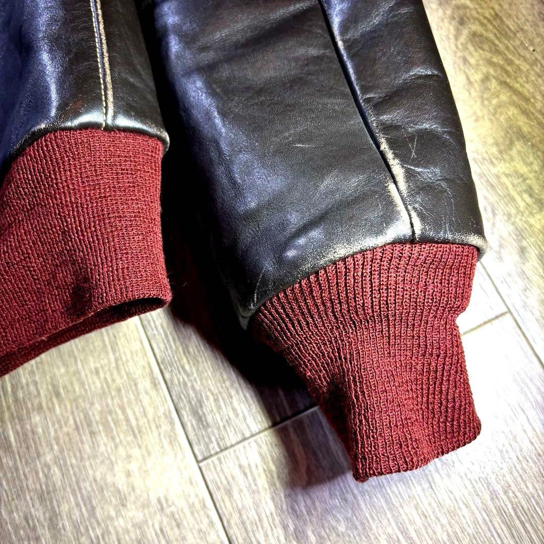 よんす❤️極美品❤️即購入OK❤️バズリクソンズ A-2 36 ❤️赤リブ❤️