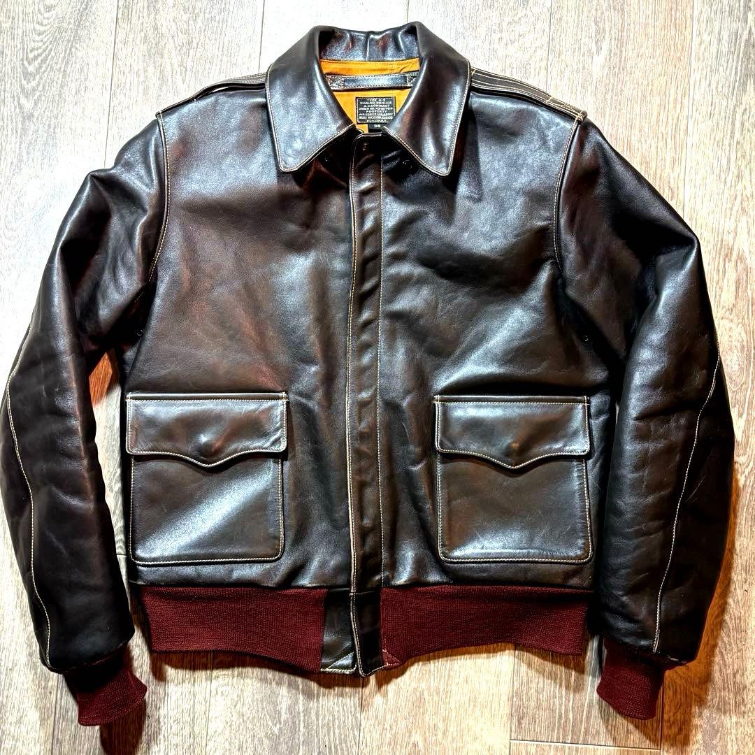 よんす❤️極美品❤️即購入OK❤️バズリクソンズ A-2 36 ❤️赤リブ❤️