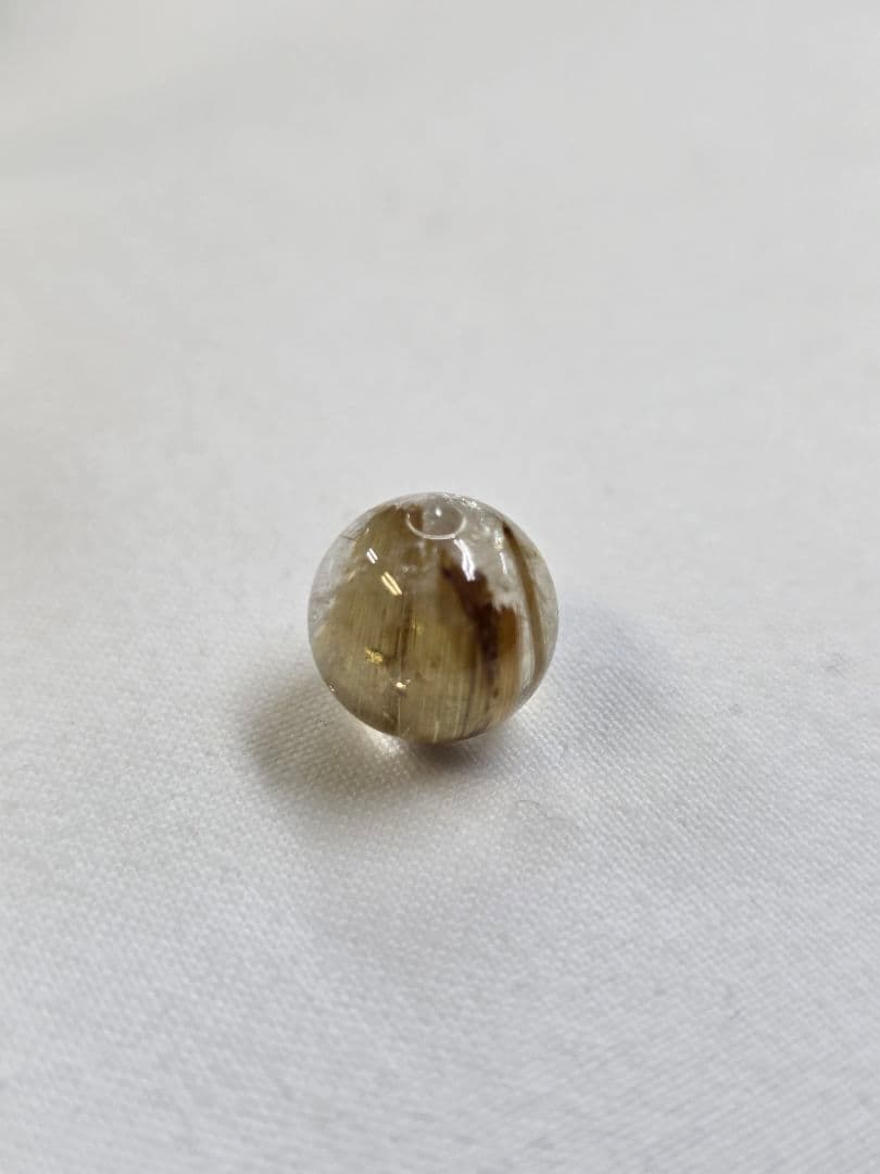 【最高品質・金針】天然ゴールドルチルクォーツ 11mm（ストーンマーケット購入）