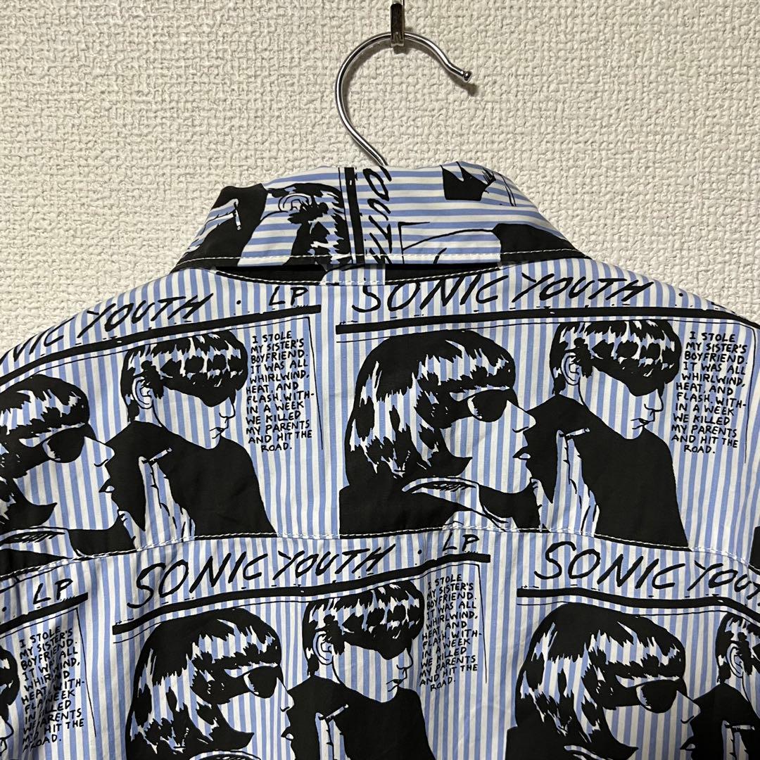 SONIC YOUTH/GOO SCRATCH柄 レギュラーカラーシャツ