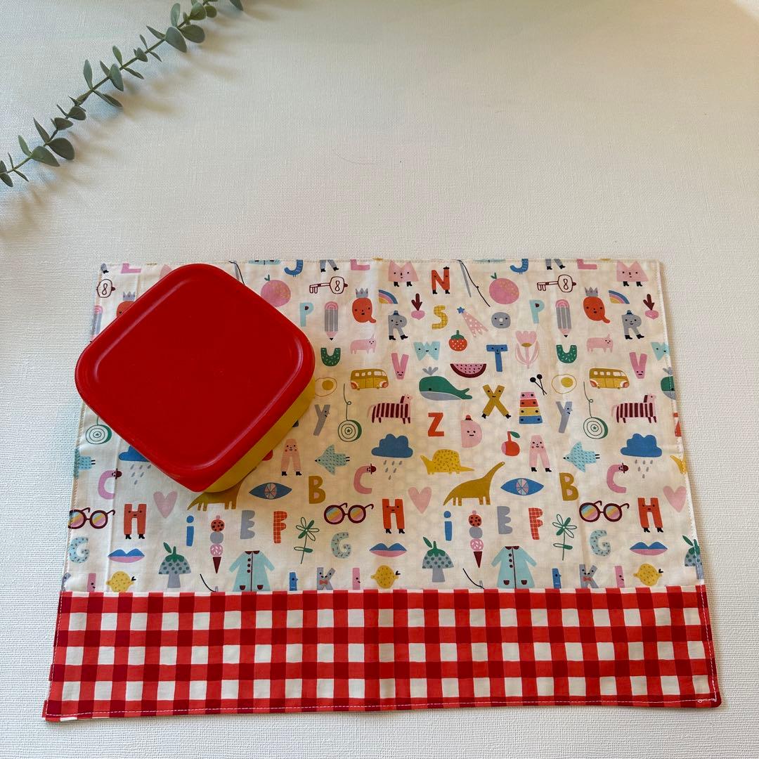 【展示品】お弁当袋　ランチョンマット　2点　セット　入園入学準備