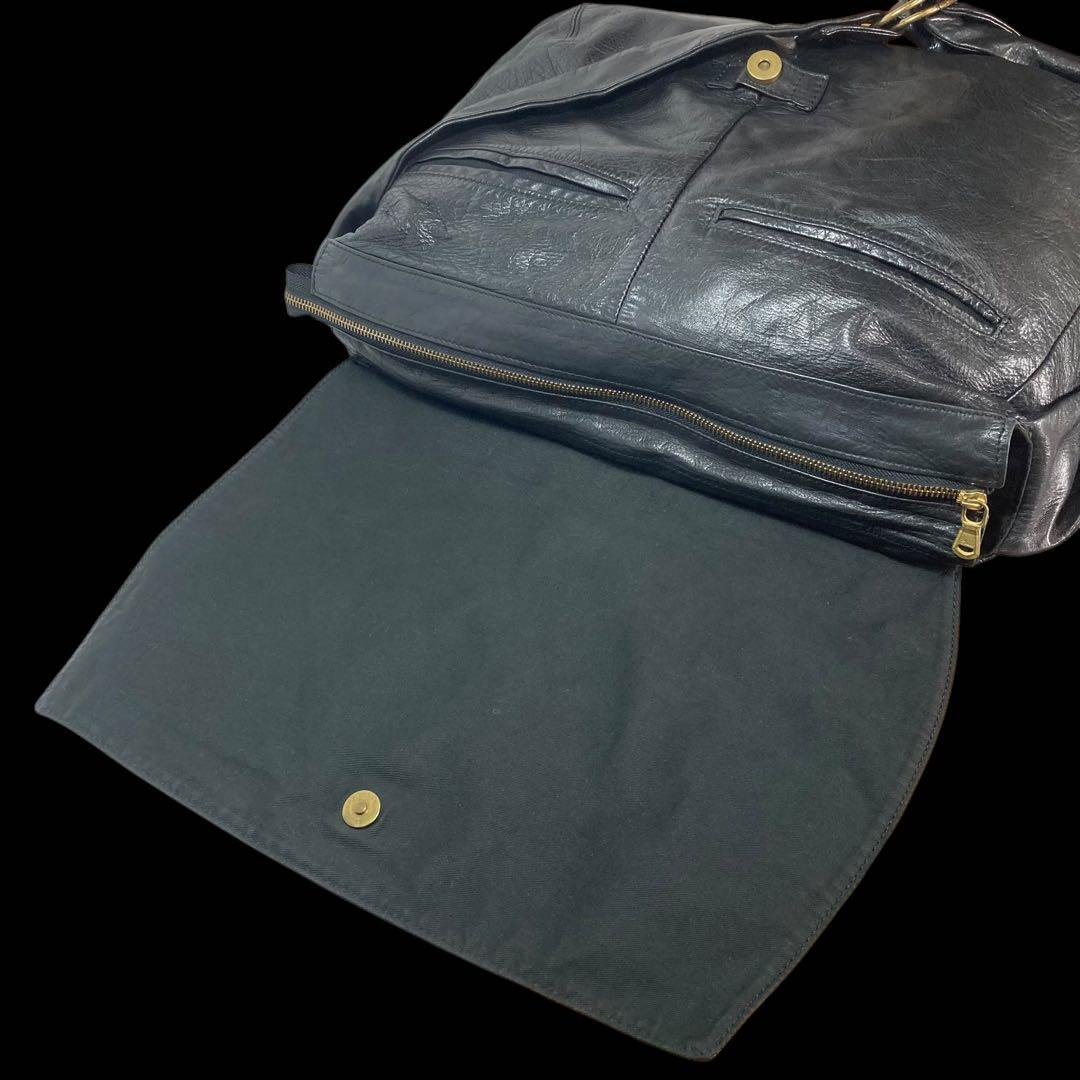 Creed　メンズ　メッセンジャー　ショルダーバッグ　馬革　ビジネス　A4