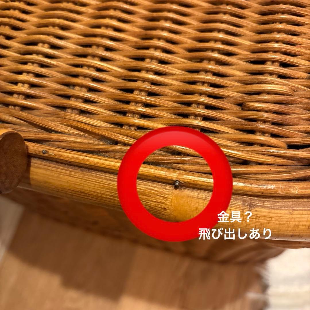 最終価格　特大収納カゴ 蓋付きレトロ 古道具