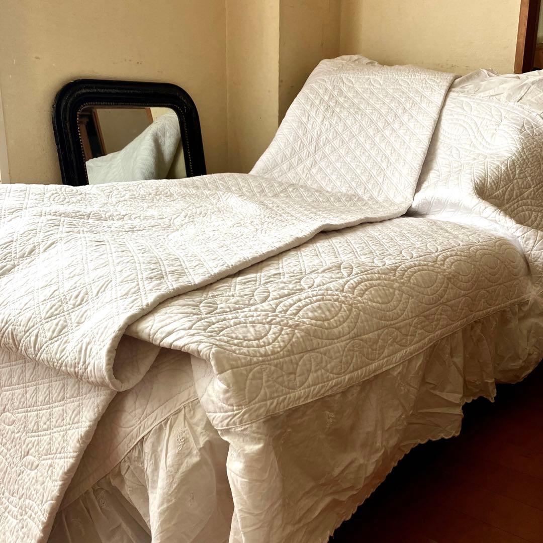 ラルフローレン　ベッドスプレッド　 キルト　希少