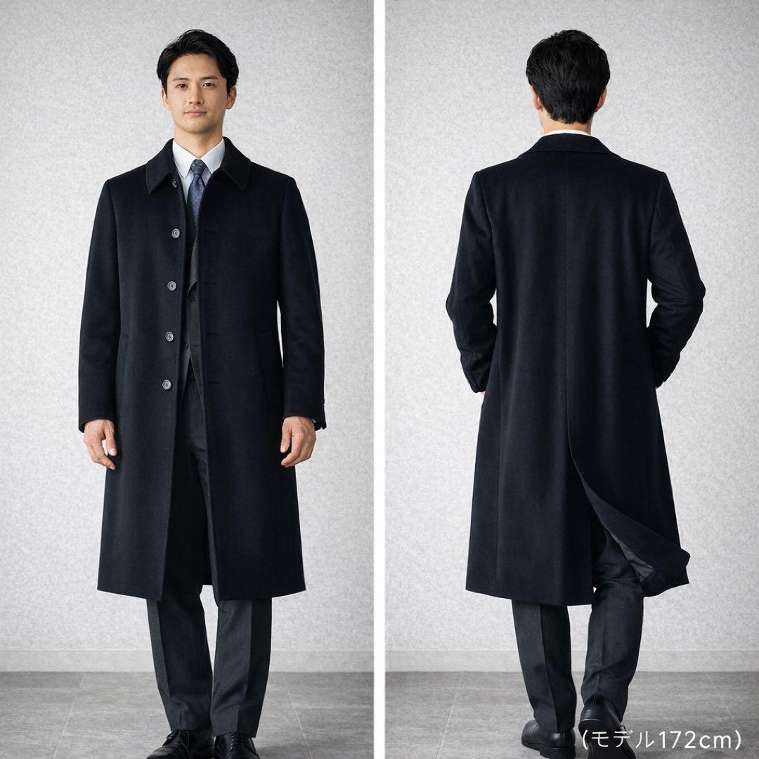 希少 ポールスチュアート カシミヤ100% ロングコート サイズ4