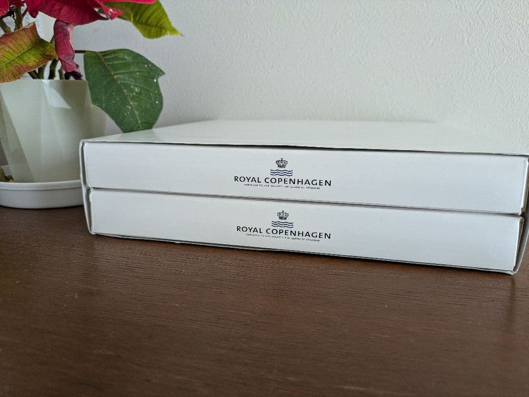 ロイヤルコペンハーゲン　ブルーフルーテッドプレイン クーププレート 23 2枚
