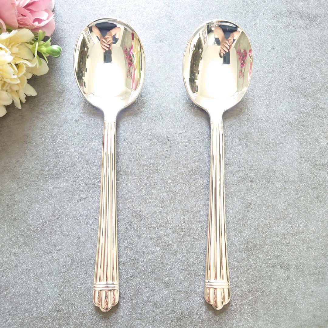 希少 美品 クリストフル アリア コンソメスプーン 2点