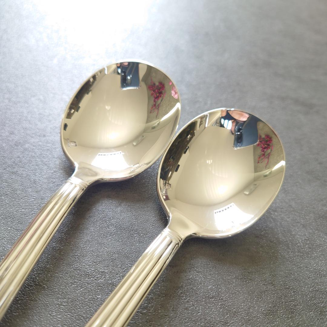希少 美品 クリストフル アリア コンソメスプーン 2点