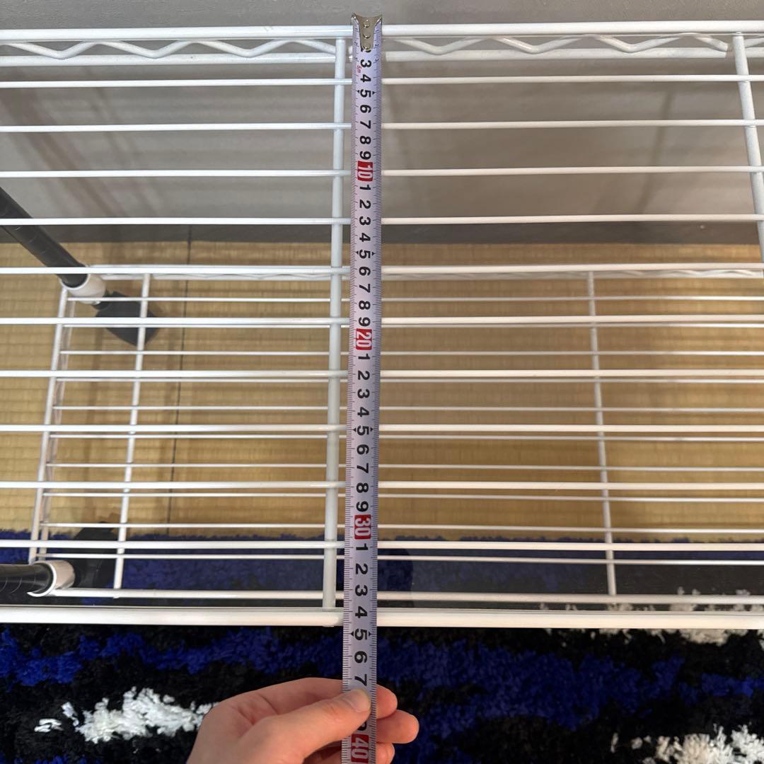 ERECTA スチールラック 2段 テレビ台 ホームエレクター アクリル板