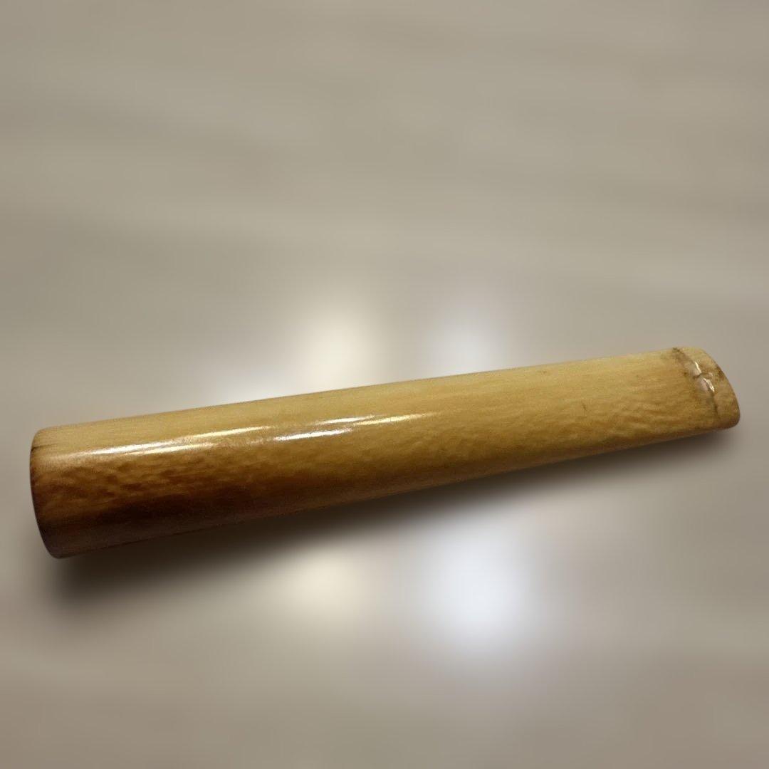 ぞうげ風　時代物　煙管 パイプ　大型　天然素材　喫煙具　昭和レトロ