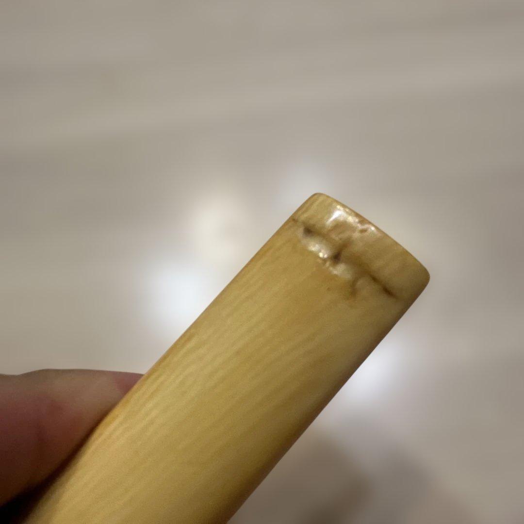 ぞうげ風　時代物　煙管 パイプ　大型　天然素材　喫煙具　昭和レトロ