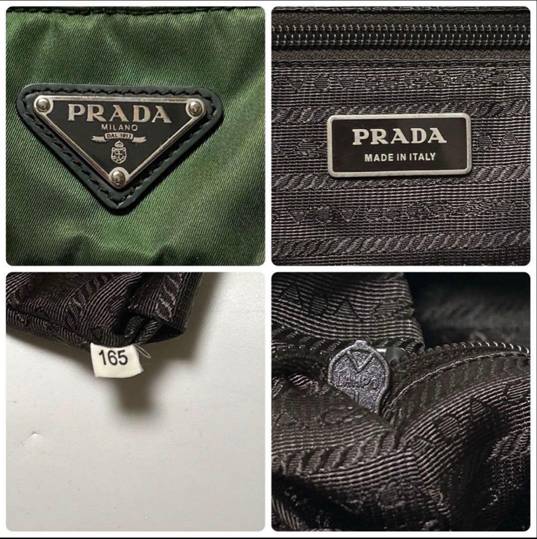 お*ょ様 【美品】プラダ　三角ロゴ　ナイロン　レザー　トートバッグ　ワンショルダ