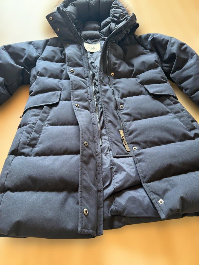 【極美品】PYRENEX GRENOBLE ダウン ネイビー ファー付き