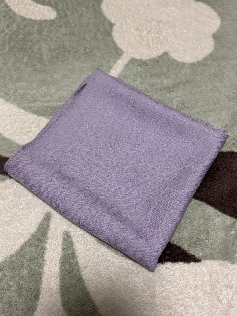 確実正規品　グッチ（GUCCI）　GGジャカード　シルク スカーフ
