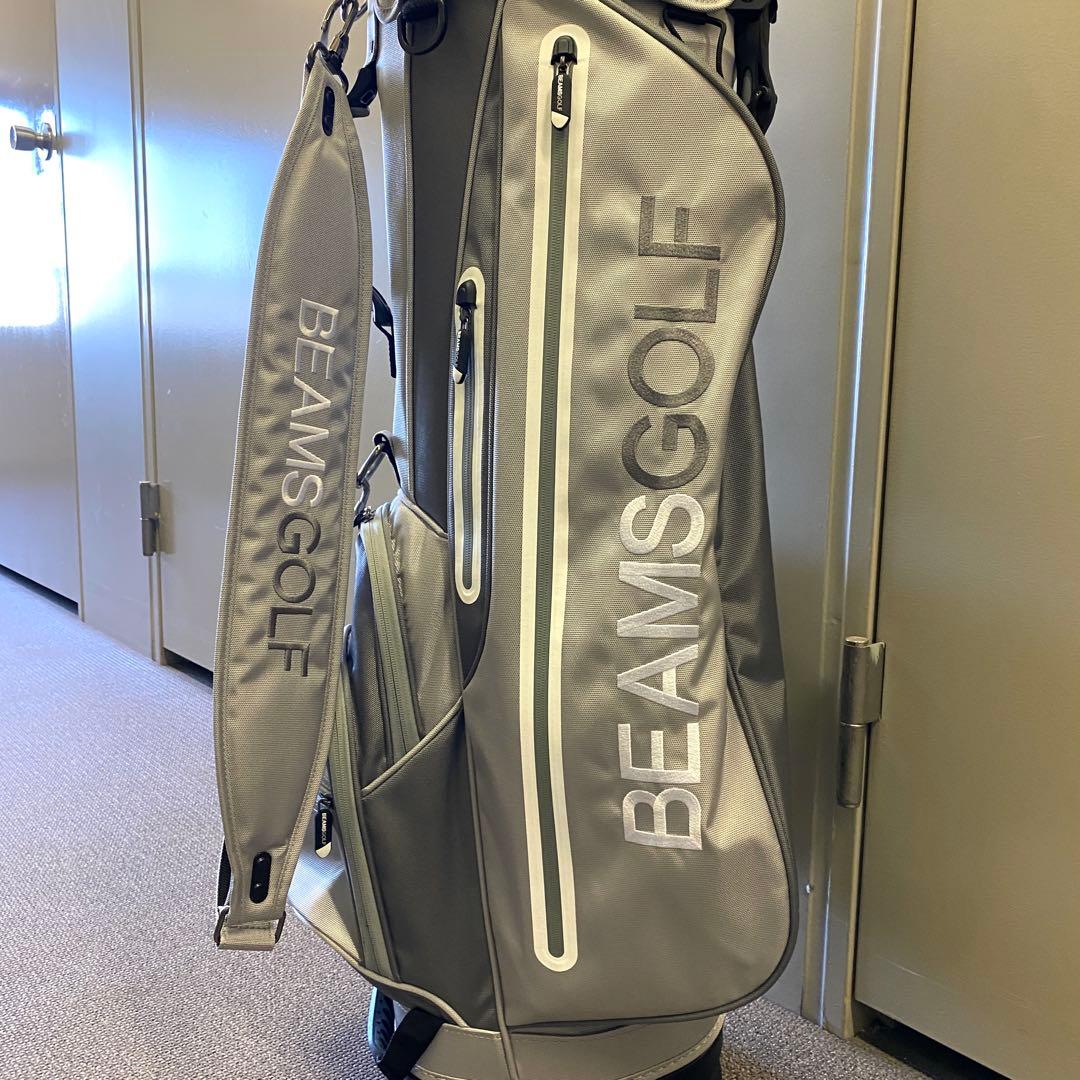 BEAMS GOLF スタンドキャディバッグ 9型 グレー