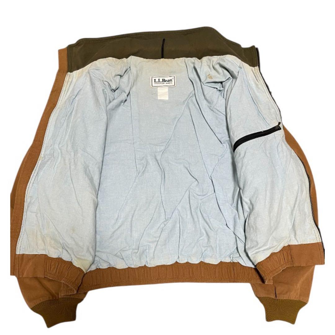 ヴィンテージL.L.Beanダック地スイングトップジャケット短丈USAタグ90s
