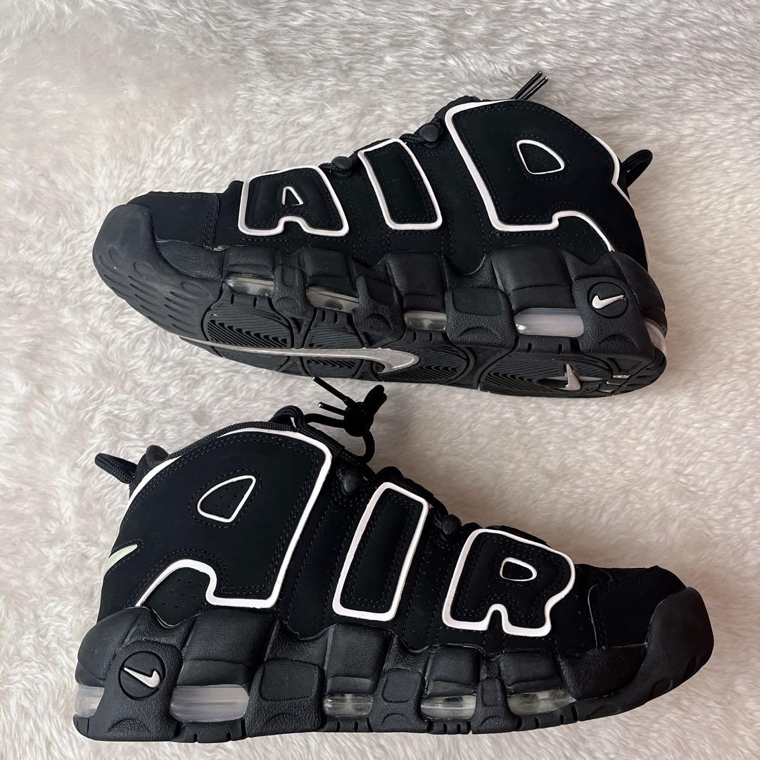 NIKE モアテン　AIR MORE UPTEMPO ブラック　黒　モノトーン