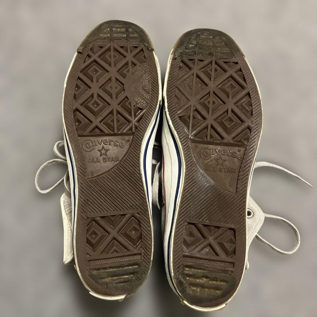 80's USA製 ALL STAR HI グレー コンバース 灰色　銀色