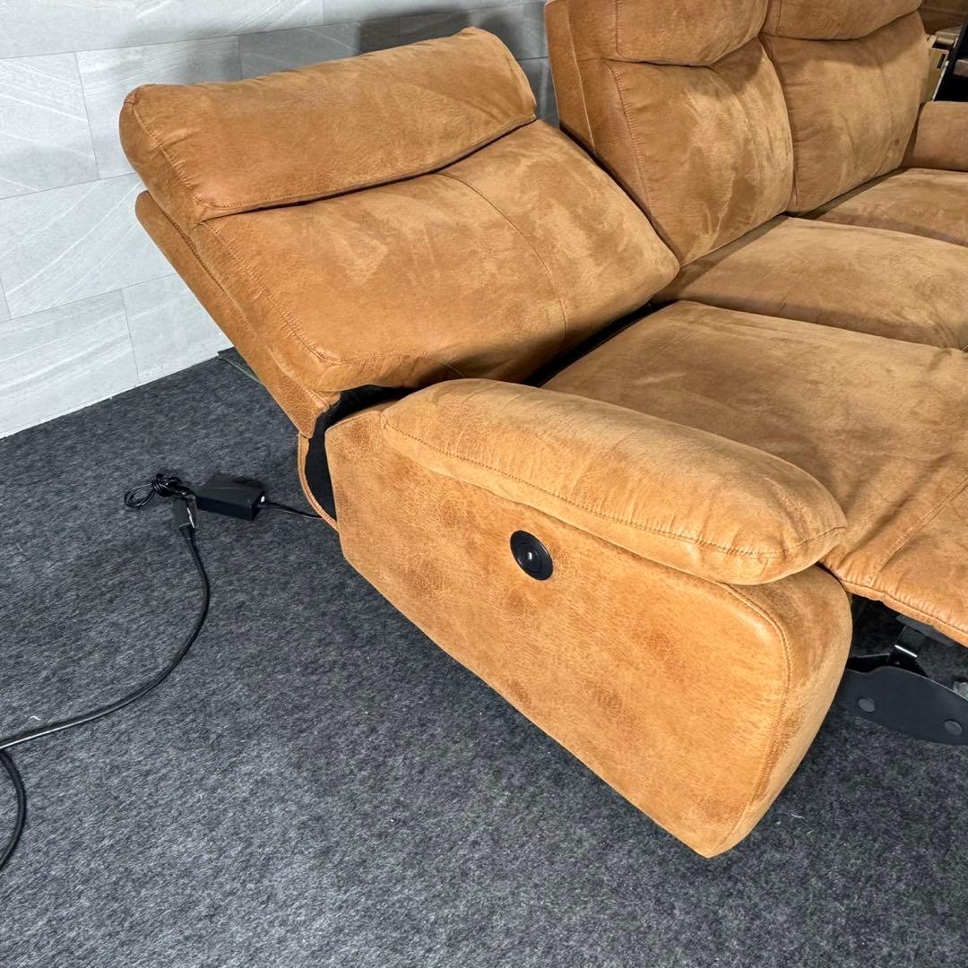 筑波産商 電動リクライニングカウチソファ Astra 右カウチ d5059