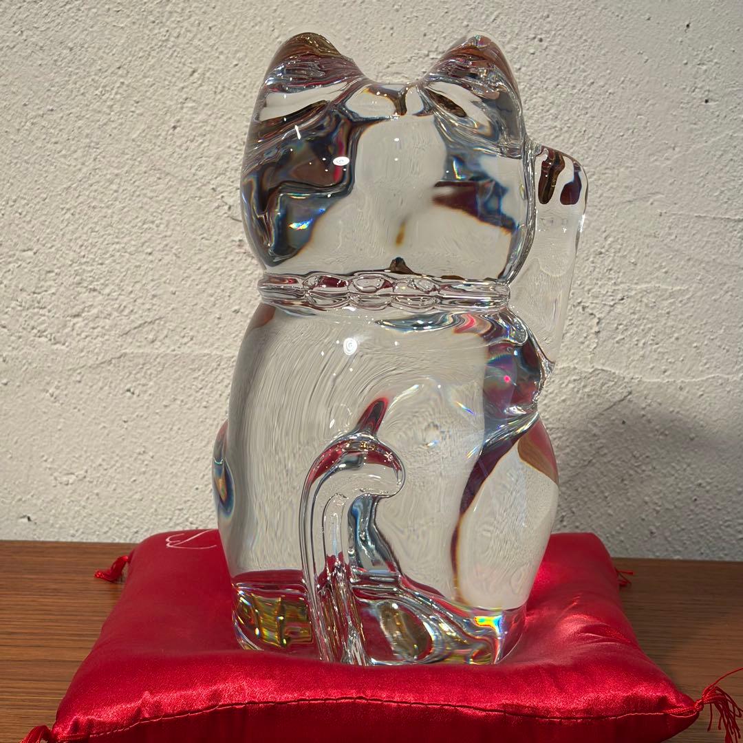 Baccarat クリスタル製 まねきねこ L