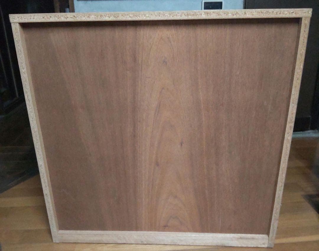 【中古】木製チェスト 4段　上部2段は前後に引き出し　押入れ有効活用