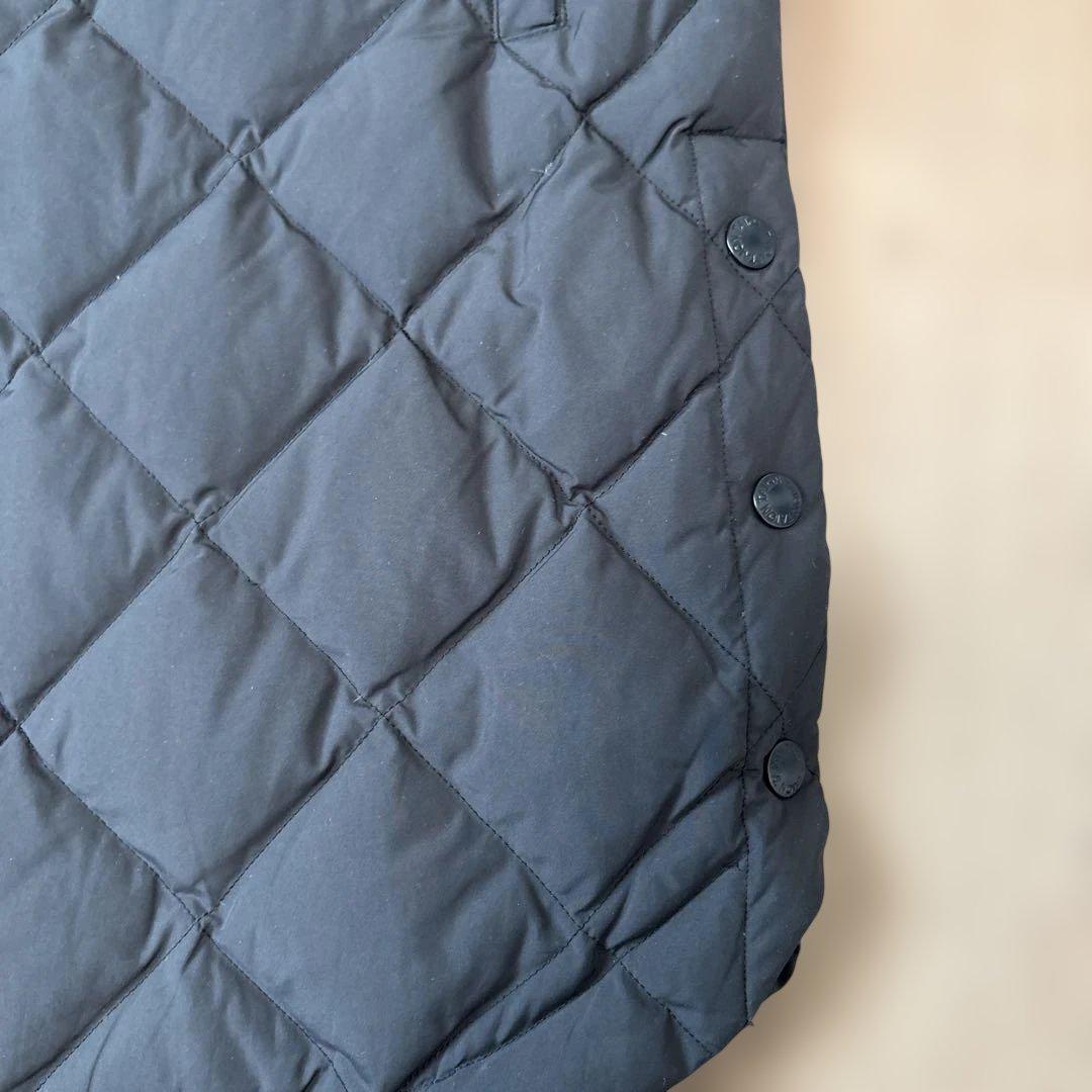 TAION UNFILO コラボ ブラック キルティングダウンジャケット L