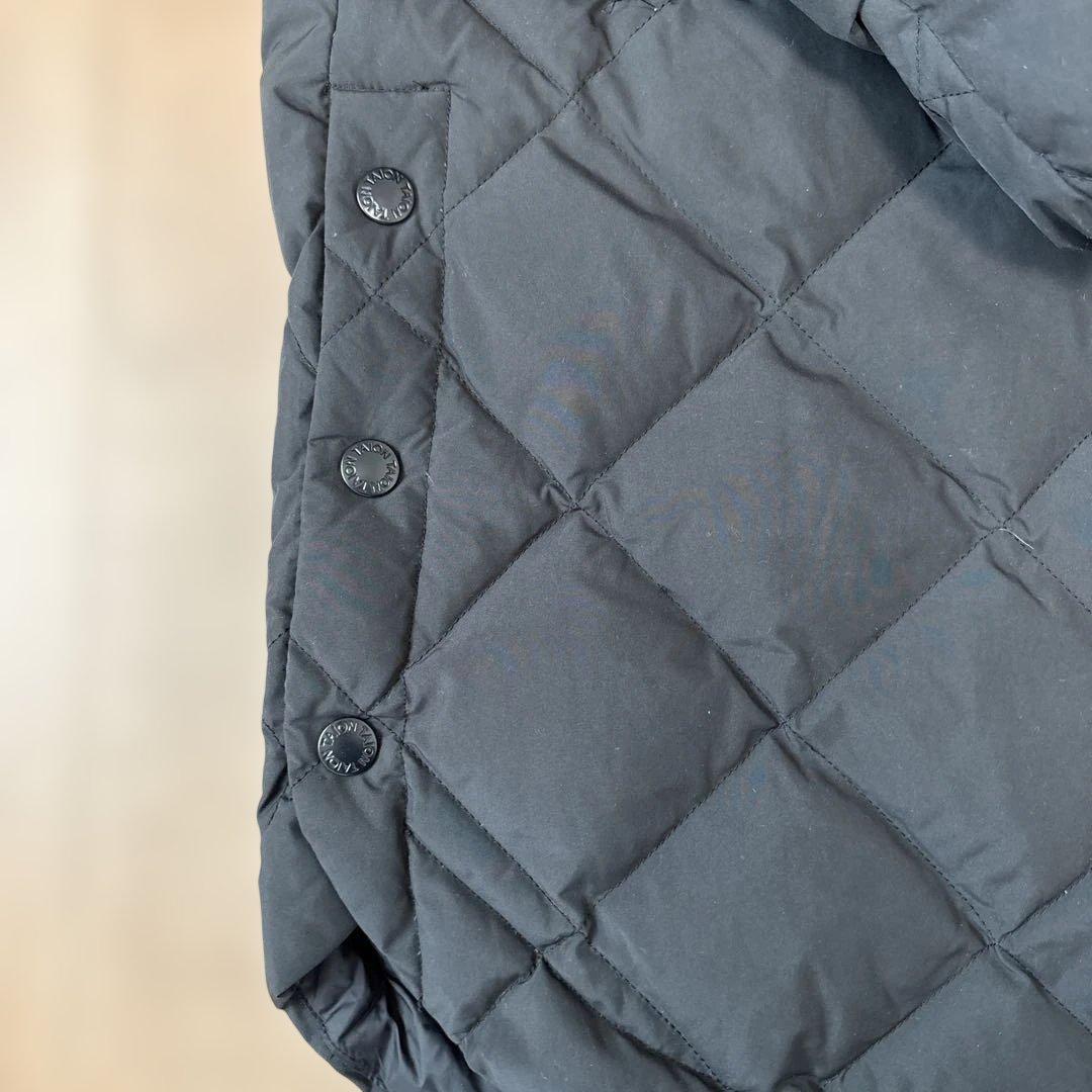 TAION UNFILO コラボ ブラック キルティングダウンジャケット L