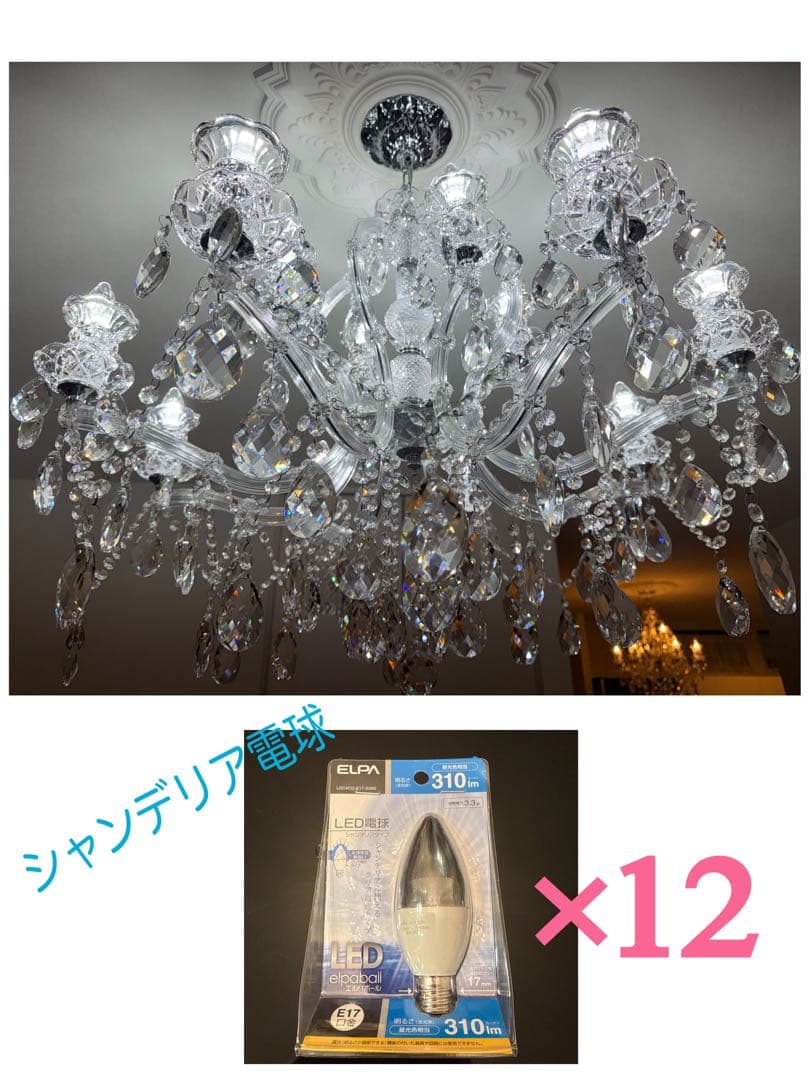 ELPA LED電球 LDC4CD-E17-G350 310lm ×12個セット